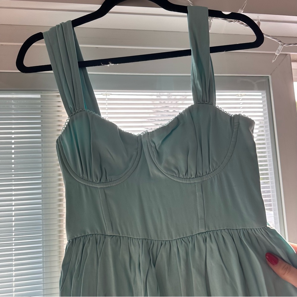 Brand New (NWT) WeWoreWhat Corset Tiered Midi Dress - Picture 8 of 11